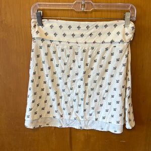 Carve Design small off white diamond pattern skirt